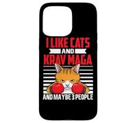 Krav Maga Gatti Israeliani Combattimento Arti Marziali Fighter Divertente Custodia per iPhone 15 Pro Max