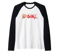 Krav Maga Girl Autodifesa Donne Allenamento Donna Maglia con Maniche Raglan