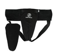 Krav Maga Nera da Donna Elasticizzato Cotone Inguine Protezione W/Coppa - Nero, XL