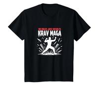 Krav Maga: Nessuna Regola Risultati Solo Potente autodifesa Maglietta, Bambini, Nero, 6 Anni