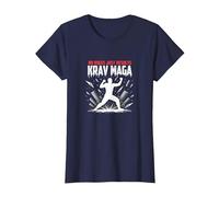 Krav Maga: Nessuna Regola Risultati Solo Potente autodifesa Maglietta, Donna, Navy, XS
