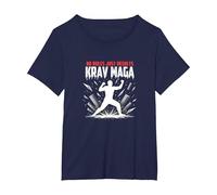 Krav Maga: Nessuna Regola Risultati Solo Potente autodifesa Maglietta, Donna Plus-Size, Navy, 6X