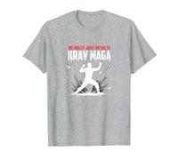 Krav Maga: Nessuna Regola Risultati Solo Potente autodifesa Maglietta, Uomo, Grigio Melange, 6XL