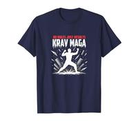 Krav Maga: Nessuna Regola Risultati Solo Potente autodifesa Maglietta, Uomo, Navy, 6XL