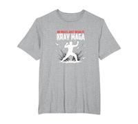 Krav Maga: Nessuna Regola Risultati Solo Potente autodifesa Maglietta, Uomo Taglie Grandi, Grigio Melange, 6X Tall
