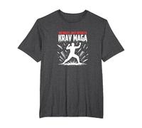 Krav Maga: Nessuna Regola Risultati Solo Potente autodifesa Maglietta, Uomo Taglie Grandi, Grigio Scuro, 6X Tall