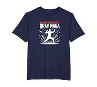Krav Maga: Nessuna Regola Risultati Solo Potente autodifesa Maglietta, Uomo Taglie Grandi, Navy, 6X Tall