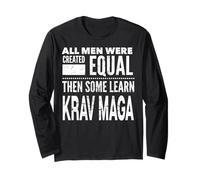 Krav Maga Uomini Autodifesa Arti Marziali Divertente Palestra Allenamento Maglia a Manica