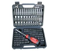 Kravm E06012 Set giravite Completo di 142 Pezzi in Cromo Vanadio, Grigio, Set di 142