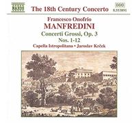 Francesco Onofrio Manfredini CONCERTI GROSSI OPUS 3 - NOS. 1 - 12 (CD) Album
