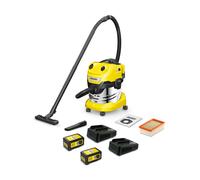 Krcher WD 4-18 S V-20/22 aspiratore batteria con set doppia batteria