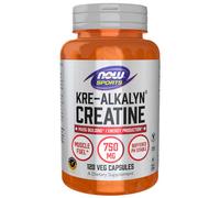 Now Foods Sports Kre-Alkalyn Creatina 750Mg 120Caps Kosher/Vegan/Non GMO