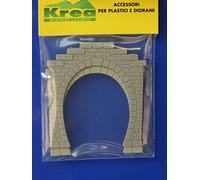 Krea Modellismo Tunnel - Portale 1 Binario per plastico o Diorama Pezzi 2 Scala N 1:160