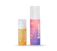 KREAM Safe & Sand Pack, olio abbronzante con protezione SPF50 Tropical Breeze 200 ml + protezione viso SPF50+ Sun Spritz 50 ml