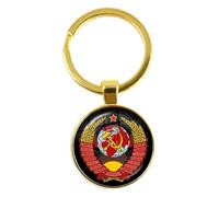 KREATIONS CCCP Soviet Distintivo Portachiavi Russia Spaziale URSS Gioielli, 20-rosa chiaro, S