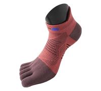 KREATIONS CoolMax Sport - Calzini da corsa per uomo e donna, anti-bolle, rosso mattone, 35-37