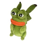 KREATIONS Figura decorativa a forma di rana con grandi occhi tristi