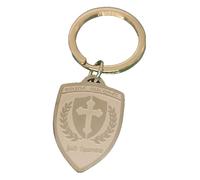 KREATIONS Portachiavi con angelo custode Michael con targhetta, gold, S