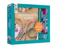 Kreativ-Set Kunterbunte Freundschaftsbänder: Buch mit Knüpfanleitungen, Bändchenhalter und Material für bis zu 6 Freundschaftsbändern (Buch plus Material)