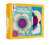 Kreativ-Set Meine süße Webblume (Buch + Material): Buch mit Anleitungen und Material zum Sofort-Loslegen / Garn in 2 Farben / Nadel / Blumenwebrahmen