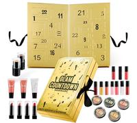 KreativeKraft Calendario Avvento 2025 Donna Ragazza Set Trucco o Prodotti per la Cura Della Pelle Countdown Natale Calendari Avvento Regali per Lei (Oro)