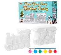 KreativeKraft Dipingi il Tuo Decorazioni Natalizie Set - Kit Pittura Bambini (Set da 2)