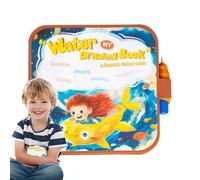 Kreatives Aquarell-Malbuch, Aquarell-Malbuch Set - Attività Buch Mit Stencil | Modisches Flugzeugspielzeug, Reisespielzeug 2-in-1 Mit Aufklebern Für Reiseacäten Für Kinder Ab 3 Jahren