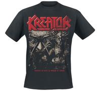 Kreator Enemy of Chaos Uomo T-Shirt Nero 100% Cotone Regular