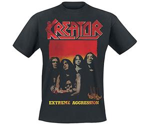 Kreator Extreme Aggression Uomo T-Shirt Nero XL 100% Cotone Regular