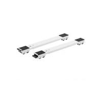 SET 2 BASI ESTENSIBILI 40-60cm TRASPORTO DI MOBILI LAVATRICI FRIGORIFERI 250KG