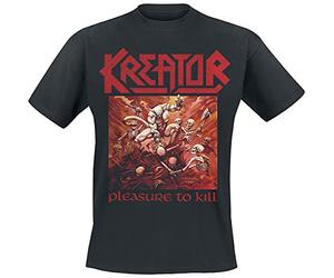 Kreator Pleasure To Kill Uomo T-Shirt Nero M 100% Cotone Regular
