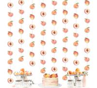 Kreatwow Peach Party Banner Peach Party Streamers Peach Decor Appeso Dolce come Una pesca decorazioni di festa per la ragazza pesca Compleanno Matrimonio Frutta a tema prima