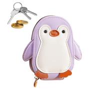Kreditkarten-Organizer - Pinguin-Geldbörse Aus PU-Leder, Kartenetui Mit Reißverschluss, Kartenhalter Mit Mehreren Fächern, Kompakte Geldbörse Mit Tiermuster, Langlebiges, Leichtes Identitäts