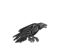 kreepsville 666 Skelli Bones Corvo Patch Scheletro Ricamato Iron-on Gotico