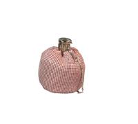 Kreeqe Borsa a tracolla retrò glitterata per mini bottiglie, con coperchio sicuro, porta oggetti essenziali per il telefono, moda urbana da strada (rosa, M)
