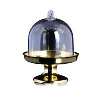 Kreeqe Confezione da 12 eleganti contenitori in plastica trasparente per San Valentino, caramelle, cuori, per matrimoni, feste di compleanno (oro, M)