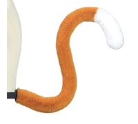 Kreeqe Costume da gatto, orecchie da gatto, coda da volpe, costume da donna, accessori per Halloween per adulti, C-tail-cammello-bianco, Medium