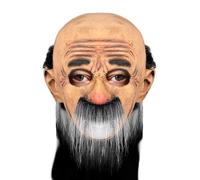 Kreeqe Maschera in lattice realistica e spaventosa, simulazione di Halloween, decorazione del viso terrorismo, accessorio di scena cosplay per adulti, accessorio per feste (40512, M)