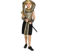Kreeqe Splendido costume etnico per Halloween ispirato ai faraoni piramidi dai 14 anni in su, per adolescenti e adulti, costume da faraone egiziano Cleopatra (bambini-faraone, M)