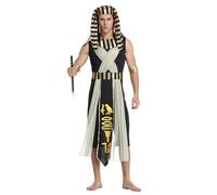 Kreeqe Squisito costume per adulti Cleopatra Faraone coppia Set donne uomini anime festa di Halloween Cosplay giochi di ruolo (maschio, M)
