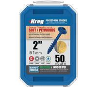 Kreg - 50 viti Blue-Kote - 8 x 51 mm - Filettatura spessa - Maxi-Loc quadrato