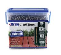 Kreg - 700 pièces de Vis de terrasse Protec-Kote 51 mm filetage épais tête plate - SDK-C2W-700