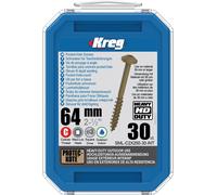 KREG HD Wr Tasca Viti - 64mm/2-1 / 2″ #14 Grosso Rondella 30 Set SML-C2X250-30