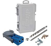 Kreg Jig R3 Kit per Falegnameria Pratico - Sistema di Foratura Facile per Unione Materiali da 12 a 38mm, Include Accessori di Fissaggio e Custodia