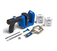 Kreg KPHJ520PRO Pocket-Hole Jig - Durable Kreg Pocket-Hole Jig - Facile bloccaggio e regolazione - Include maniglia girevole a 360 gradi - con viti a foro tascabile - per materiali da 1/2 "a 1 1/2" di