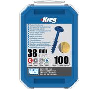 KREG Rivestimento Blu Wr Tasca Viti - 38mm/1-1 / 2″ #8 Grosso SML-C150B-100-EUR