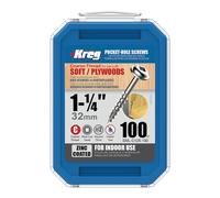 KREG SML-C125-100-EUR KREG Tasca Foro Viti - 32mm/3.2cm x 8 Grezzo, Rondella