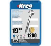 KREG Tasca Viti - 19mm 75″ #6 Fine Testa di Pan SPS-F075-1200-EUR 1200PK