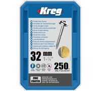 KREG Tasca Viti - 32mm/1-1 / 4″ #7 Fine Washer-Head 250 Set SML-F125-250-EUR