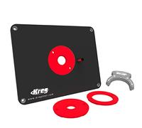 Kreg Tool PRS4034 - Piastra di inserimento con anelli di livellamento (Triton preforato), nero e rosso